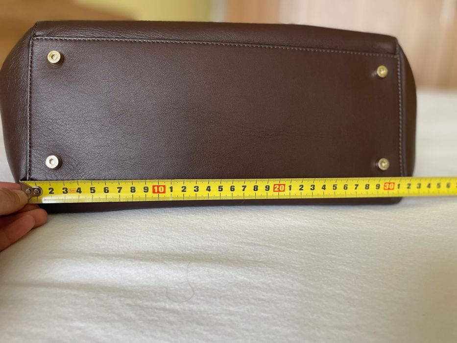 Дамска чанта Coccinelle естествена кожа, голяма, събира формат А4