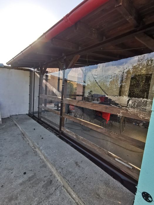 Folie terase si foisoare Cristal premium 0,8 transparenta PVC