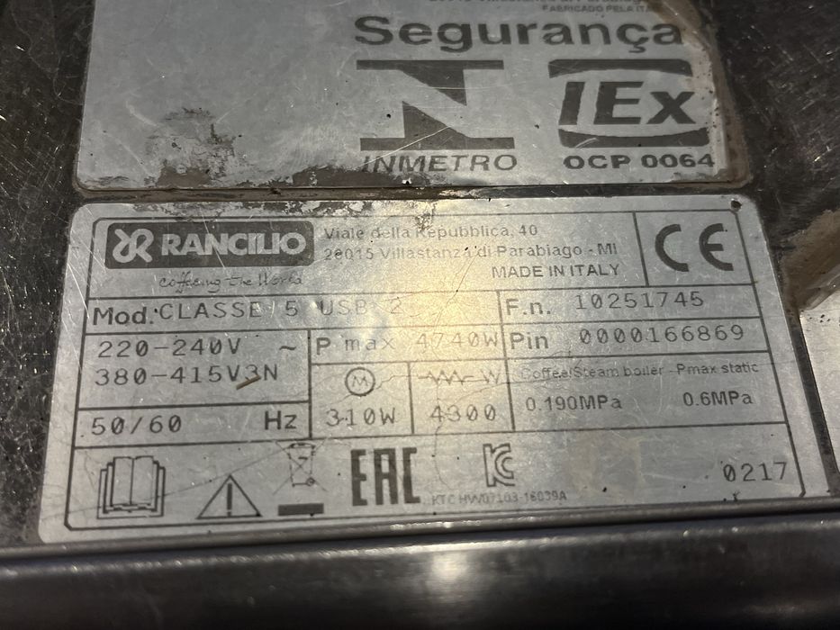 Кофемашина профессиональная Италия   Rancilio Classe 5 USB, 2 группы