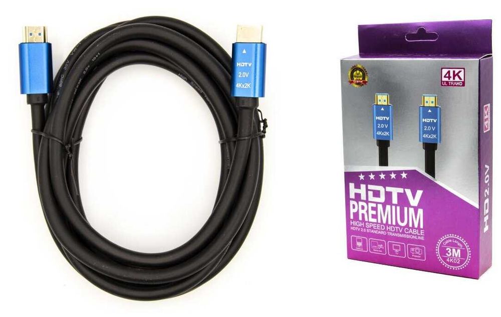 HDMI кабель версия 2.0 premium 4K HDR 60hz 2.160P
