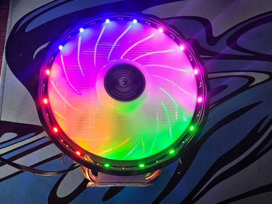 RGB CPU Cooler 95W AM5/AM4/AM3/LGA1700/LGA1200/LGA115X/775/1366/AM2