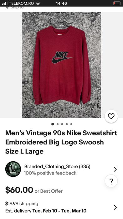 Bluză Nike, ovarsaiz!