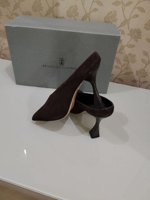 Новые замшевые туфли brunello cucinelli / lottini