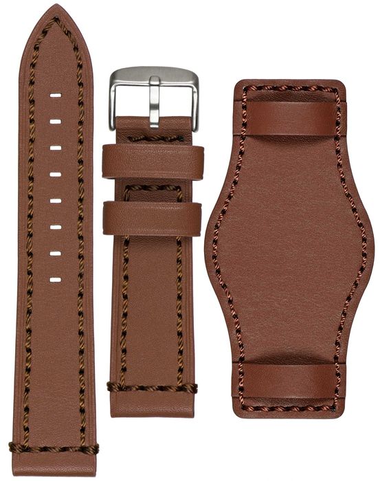 Curea maro Bratara Ceas piele 22mm stil FOSSIL accesoriu model vintage