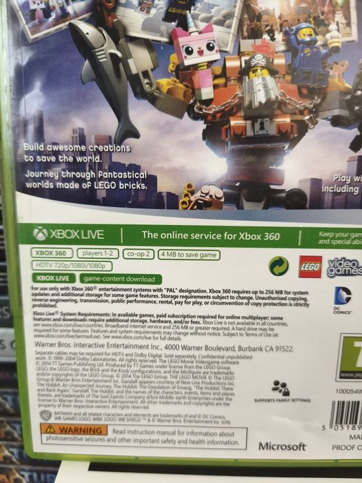 Joc/jocuri The  Lego  Movie Videogame Xbox360 original