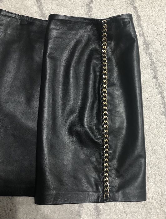 Fusta scurta din piele mango marime 34 fusta piele mango 34 fusta noua