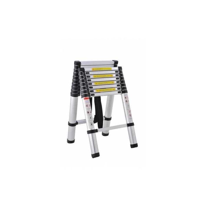 Scara telescopica combi, 2 tronsoane, aluminiu, 2,6 m, Noua