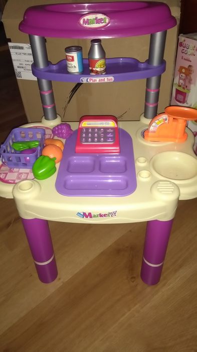 Magazin / Market place cu casa de marcat muzicala, 21 piese, H=60 cm -