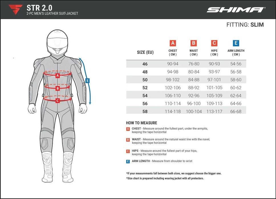 Кожен мото екип SHIMA STR 2.0 RED-FLUO,,2ч.,всички протектори
