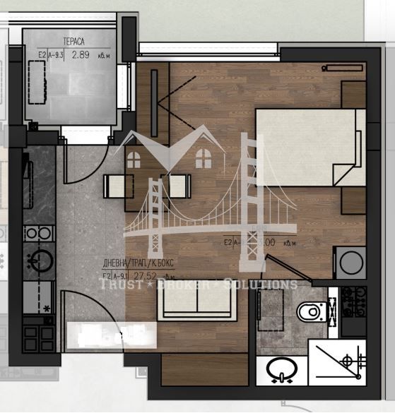 Продава се Едностаен апартамент в София, Младост 1А - 46 кв.м за 2587 €/кв.м - Снимка #2
