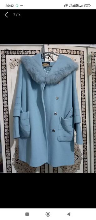 Зимний пальто теплая