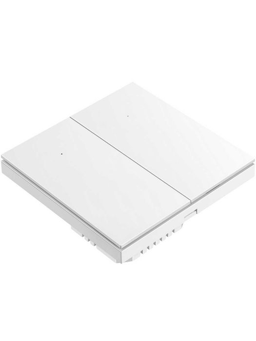 Умный выключатель Zigbee ROXIMO, двухкнопочный, белый,  SZBTN01-2W