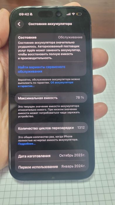 Айфон 15 про, 128 гб