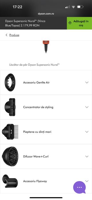 Uscator de par Dyson Supersonic Nural,ca nou-pret jumatate din valoare