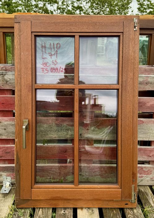 FEREASTRA LEMN TERMOPAN cabana sprosuri H 110 x L 71 Germania 7 buc