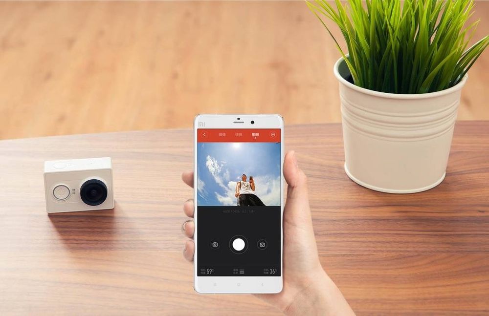 Оригинальная экшн-камера XiaoMi Yi 1080P HD WIFI DVR Белая