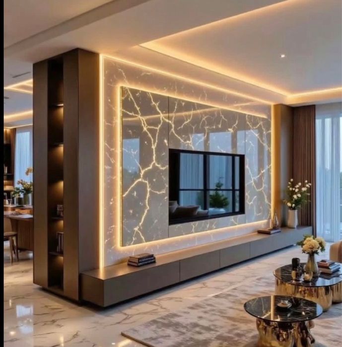 Хит2026 Тв зона Астана. Мебель/зеркало/панели. Tv zona/mebel/zerkalo