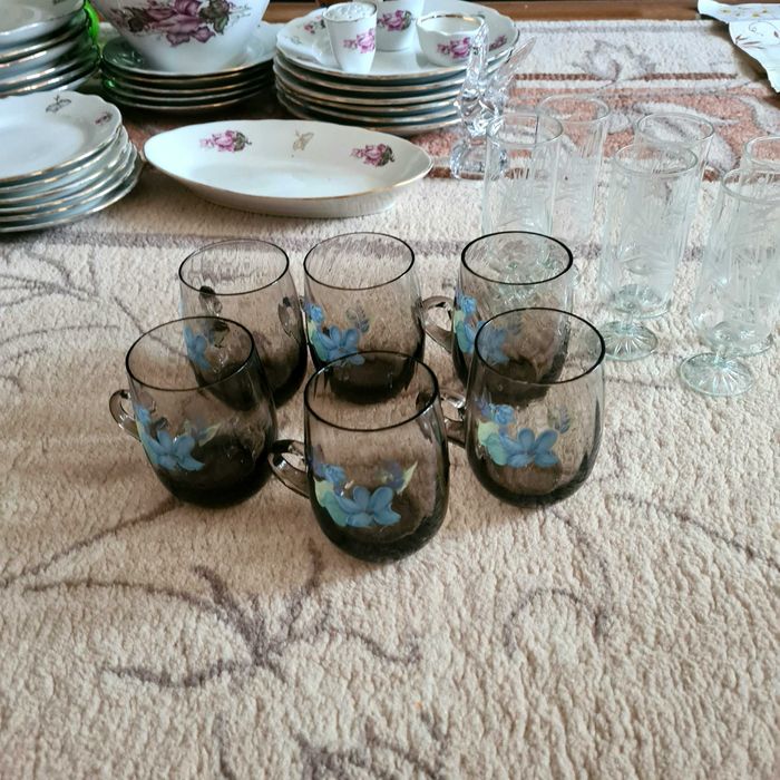 Бокалы стаканы стеклянные