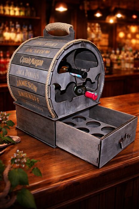 Мини бар из дерева