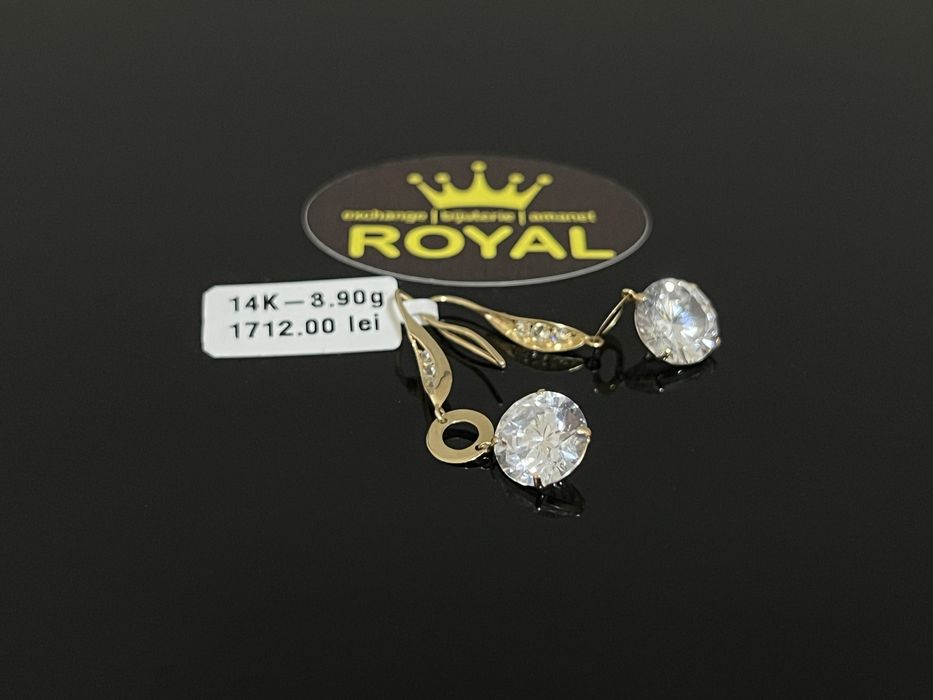 Bijuteria Royal CB : Cercei dama aur 14K 3,90 grame