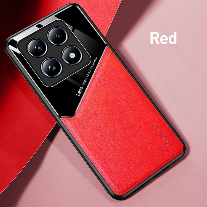 Xiaomi 15 / 14T Pro / GENEROUS Кожен кейс гръб с магнит