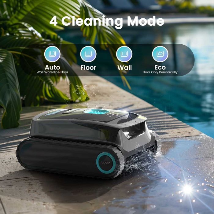 Пылесос для бассейна Aiper Scuba 1600W Cordless Robotic Pool Cleaner!