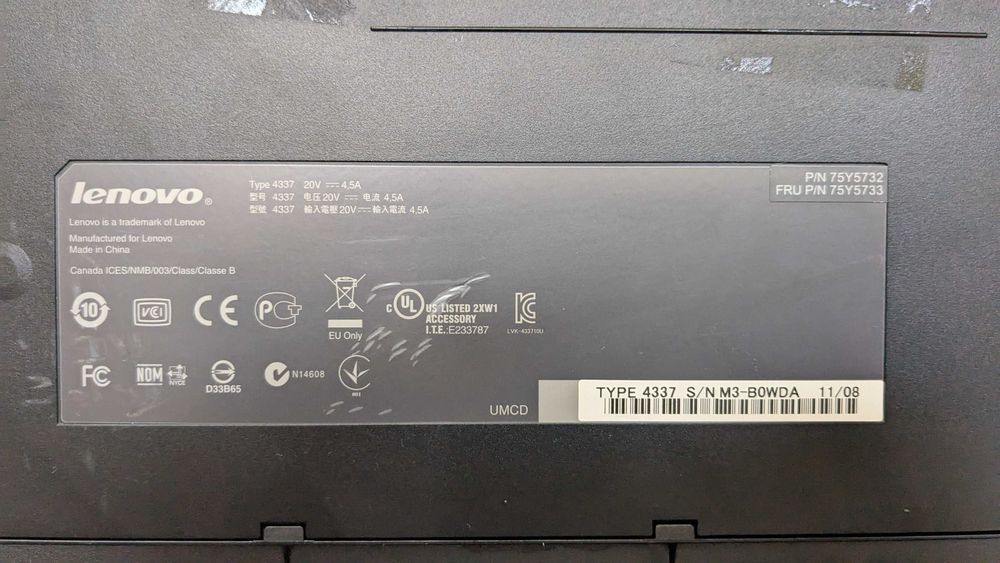 Докинг станция Lenovo 4337 / 4338 ThinkPad Dock Series 3 + ключовe