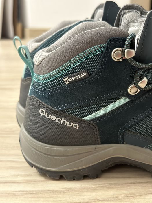 Bocanci Impermeabili Drumetie MH100 Gri- Verde Dama