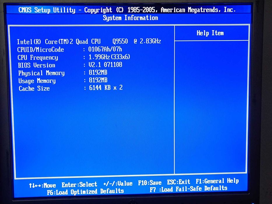 Kit PC Retro-Gaming MSI P7N SLI/Intel Q9550/8 Gb DDR2/ Nvidia N450 GTS