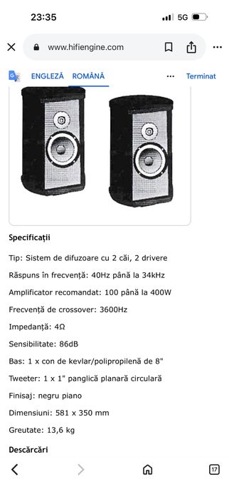 Boxe Genesis(Infinity USA) IM8200