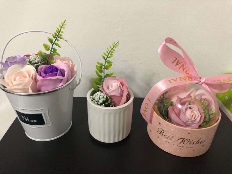 Сапунени рози за подарък