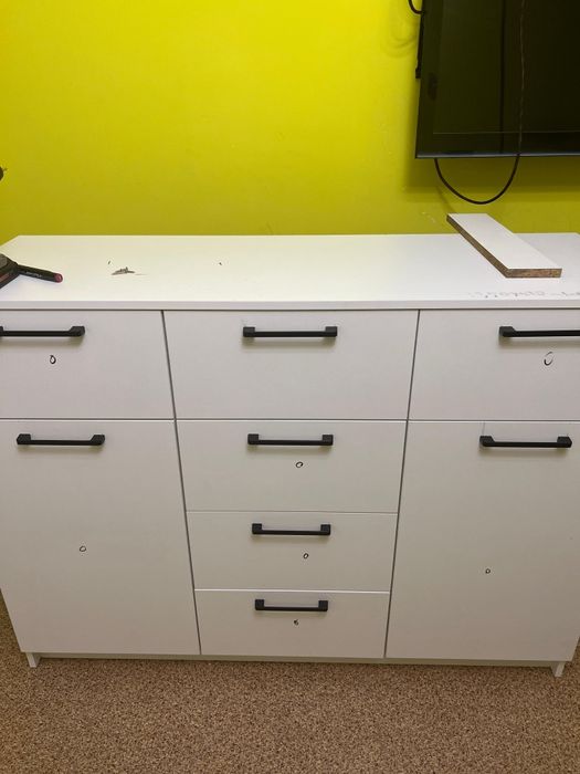 Новый комод белый