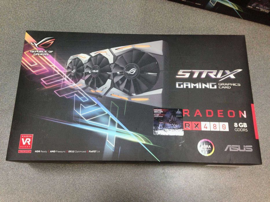 Видеокарта Amd Rx 480 8GB Asus Strix