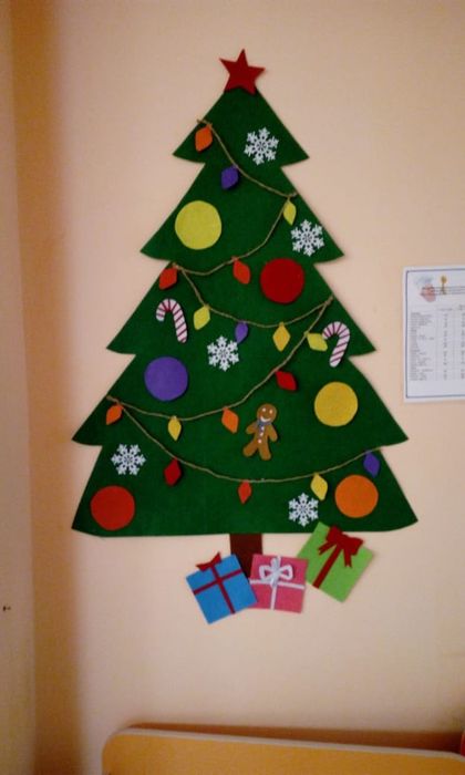 Ёлка из фетра для малышей