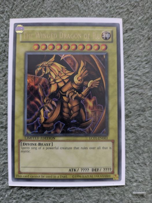 Yu-Gi-Oh God Cards комплект 9бр. - Slifer Obelisk Ra + Avatar, Eraser