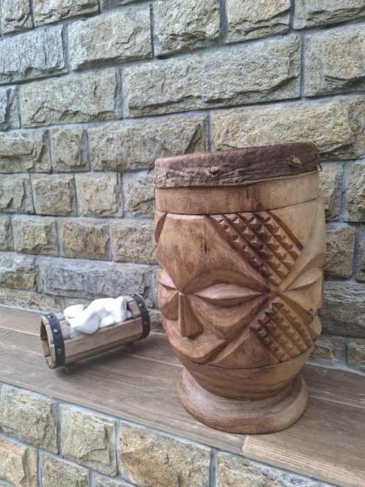 Дървена тарамбука с кожа