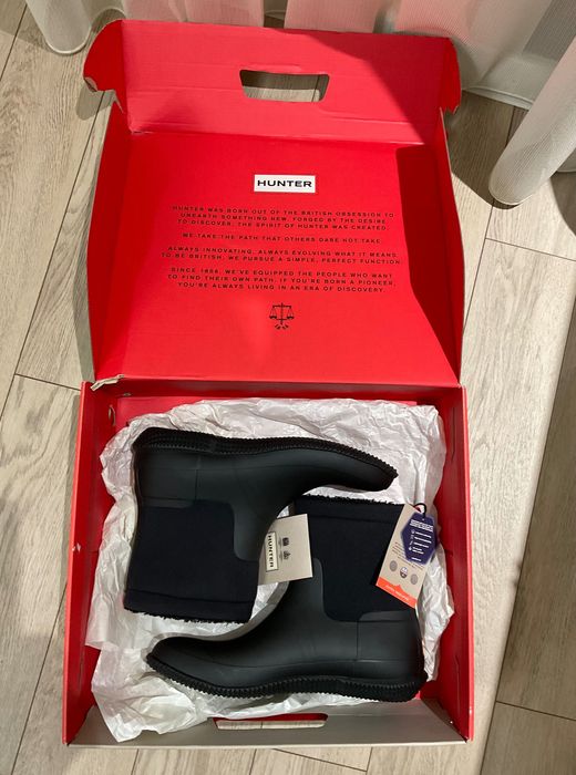Утепленные мужские резиновые сапоги Hunter