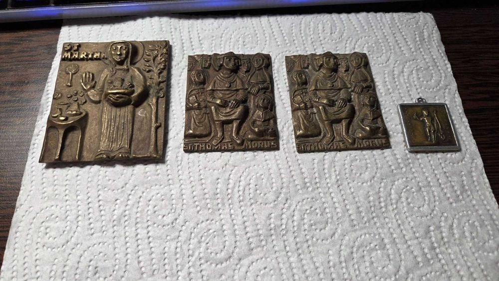 4 placute vintage religioase