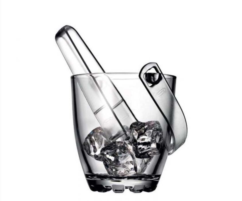 Frapieră Premium din Sticlă pentru Gheață – Set Elegat cu Clește