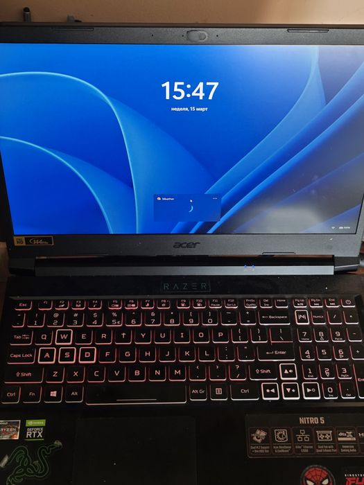 Геймърски лаптоп Acer Nitro 5 AN515-45 / RTX 3070 / Гаранция