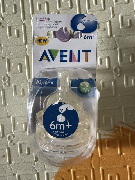 Соска для бутылки avent 6мес+