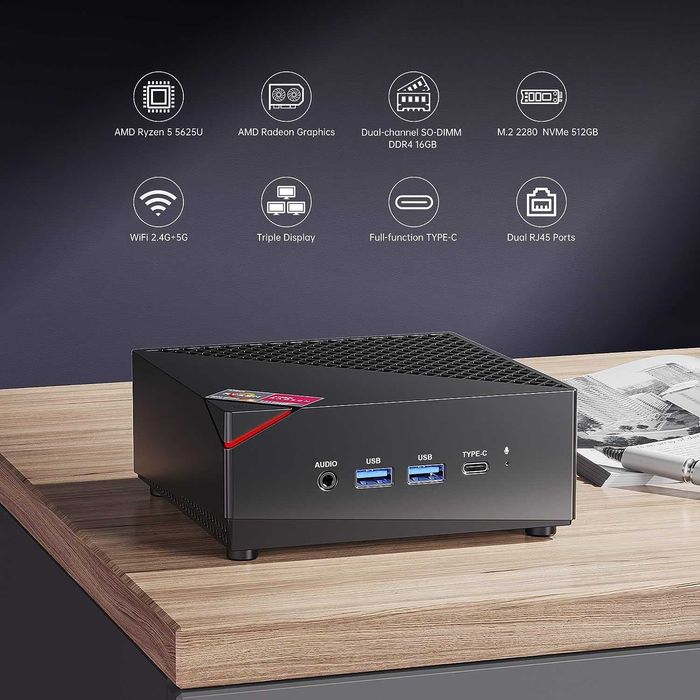 AceMagician AM06 Pro AMD Ryzen 5 16GB RAM 512GB SSD Mini PC