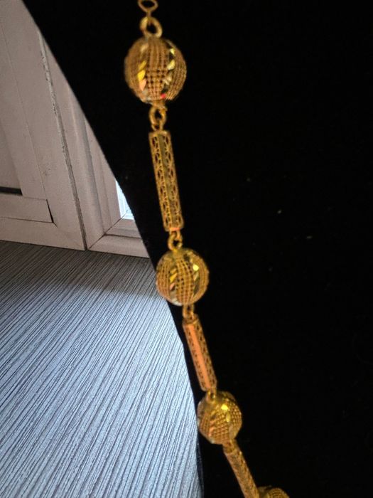 Ново! Златно колие “Топчета”