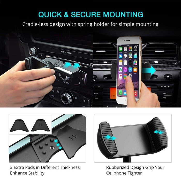 MPOW Grip CD Slot стойка за телефон