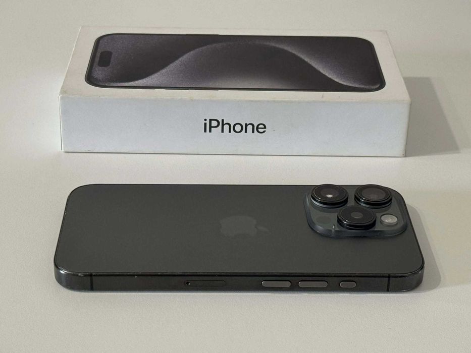 Бартер! iPhone 15 Pro Black Titanium (Черен) 86%