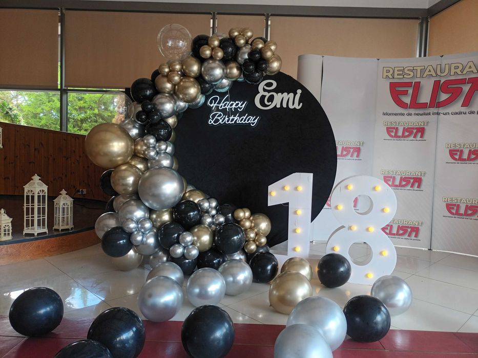 Photocorner majorat Arcada baloane zi de nastere Decor aniversare
