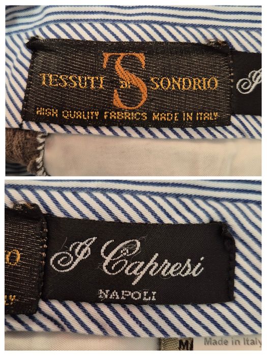 Pantaloni Grosi Capresi Napoli, Tesătură Tessuti di Sondrio, Bărbați -
