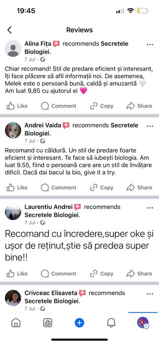 Meditații Biologie Admitere Medicină + Bacalaureat