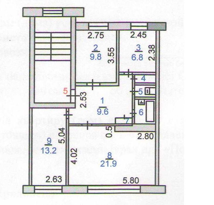 Продам 3х комнатную квартиру.