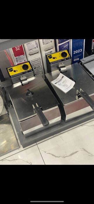 Izgara va fri qovuradigan fast-food cafe uchun texnika